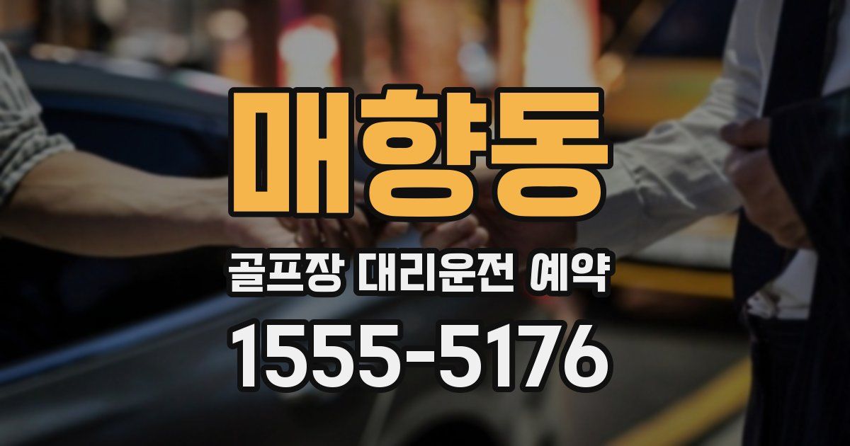 매향동 골프장 대리운전 예약