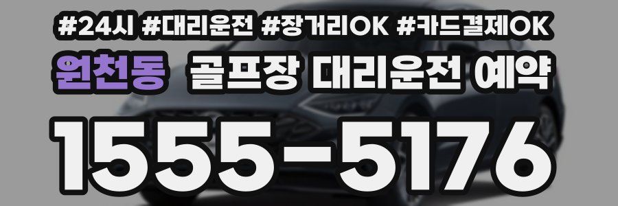 원천동 골프장 대리운전 예약