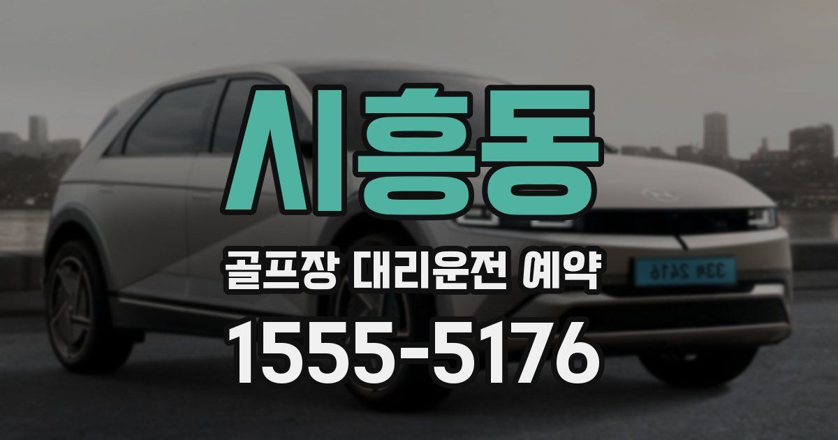 시흥동 골프장 대리운전 예약