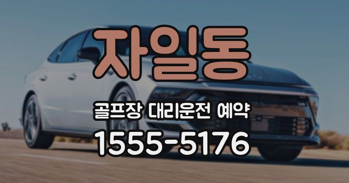 자일동 골프장 대리운전 예약