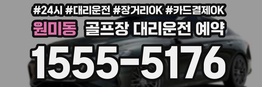 원미동 골프장 대리운전 예약