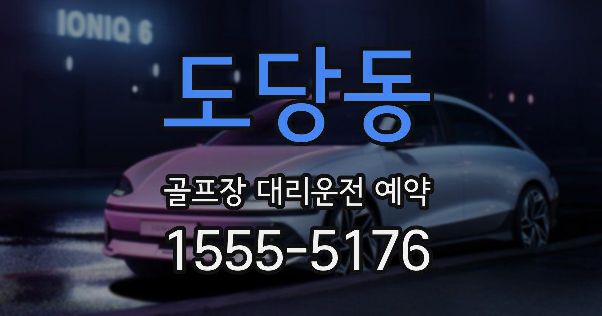 도당동 골프장 대리운전 예약