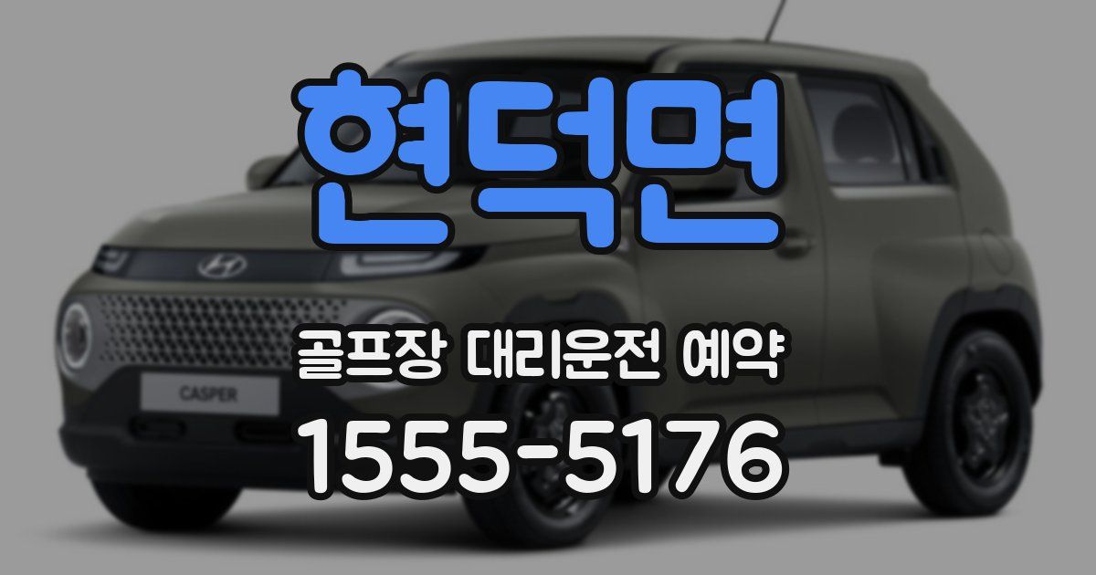 현덕면 골프장 대리운전 예약