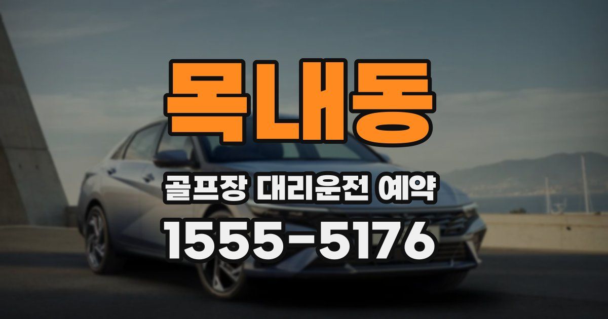 목내동 골프장 대리운전 예약