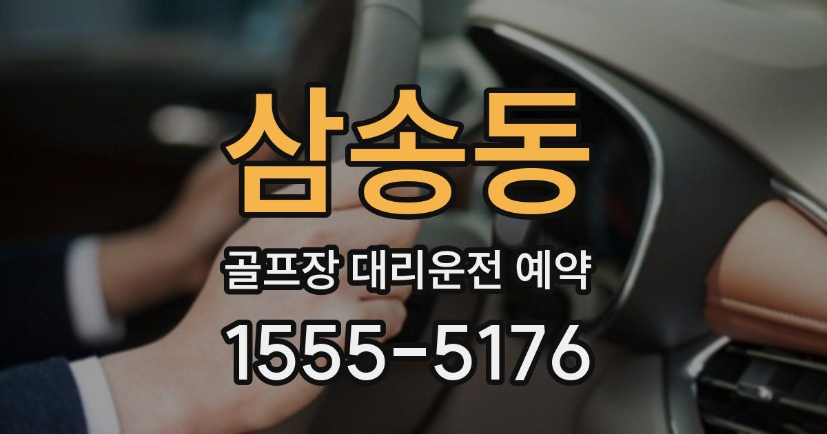 삼송동 골프장 대리운전 예약