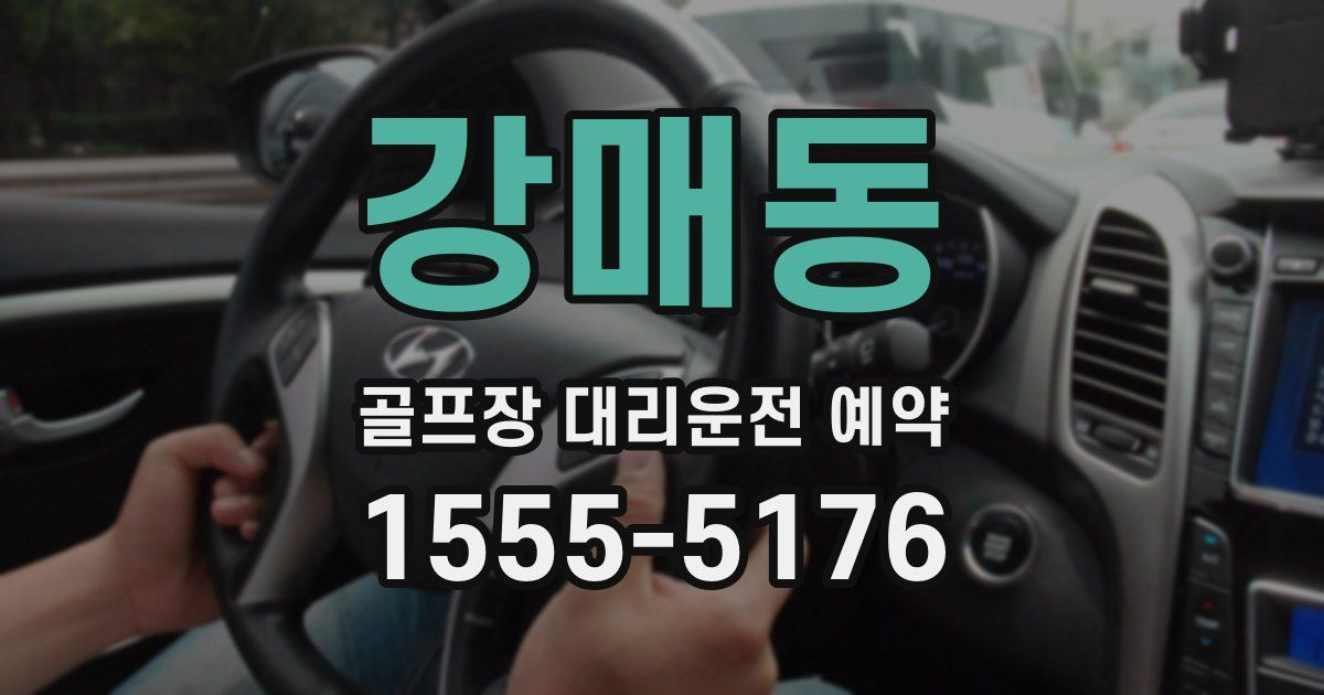 강매동 골프장 대리운전 예약
