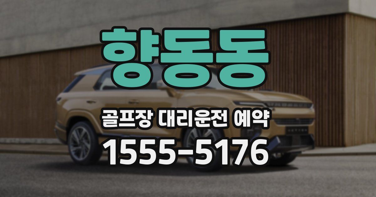 향동동 골프장 대리운전 예약