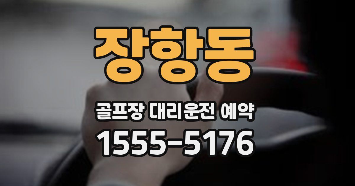 장항동 골프장 대리운전 예약