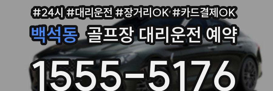 백석동 골프장 대리운전 예약
