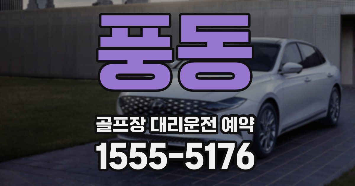 풍동 골프장 대리운전 예약