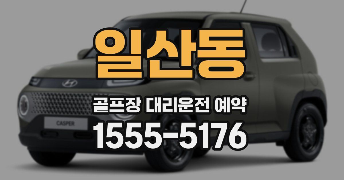 일산동 골프장 대리운전 예약
