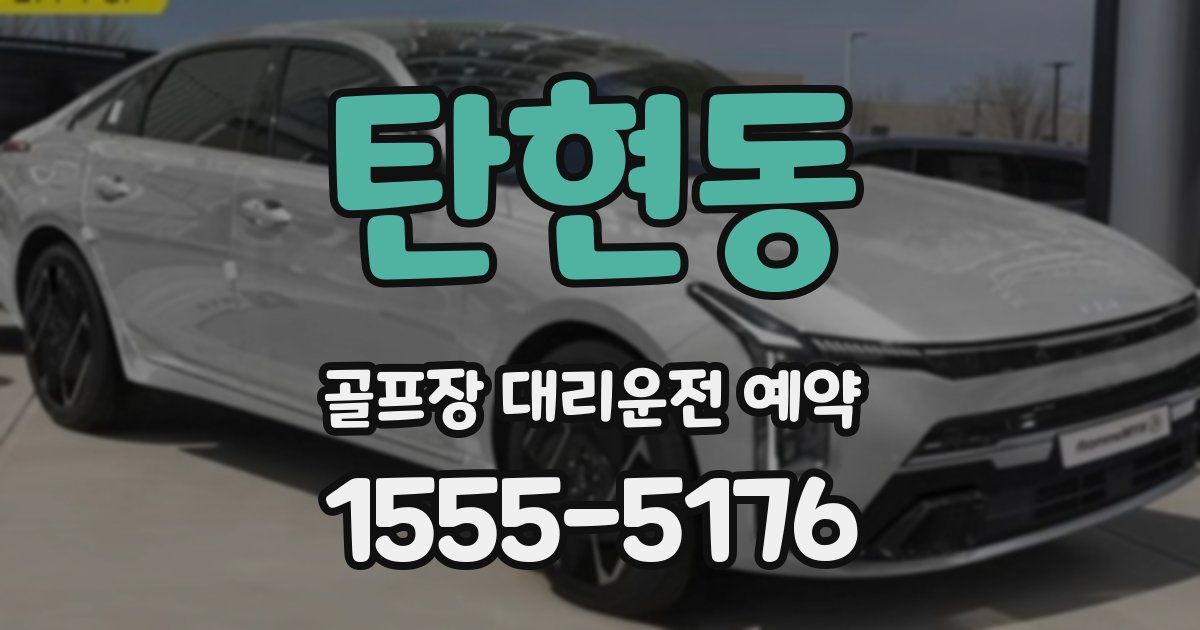 탄현동 골프장 대리운전 예약