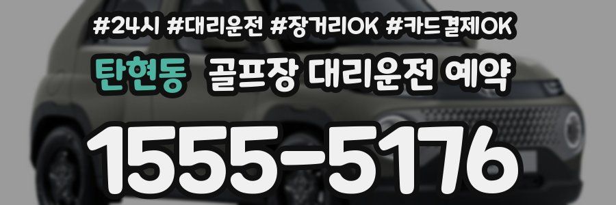 탄현동 골프장 대리운전 예약