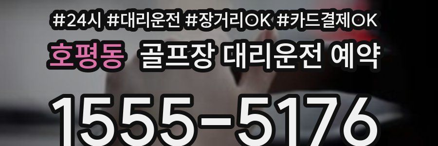 호평동 골프장 대리운전 예약