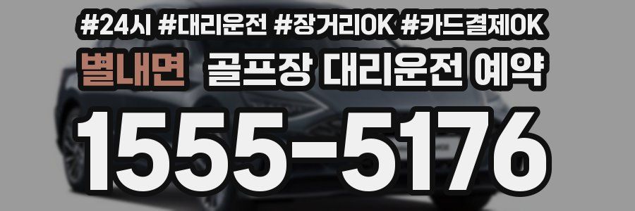 별내면 골프장 대리운전 예약