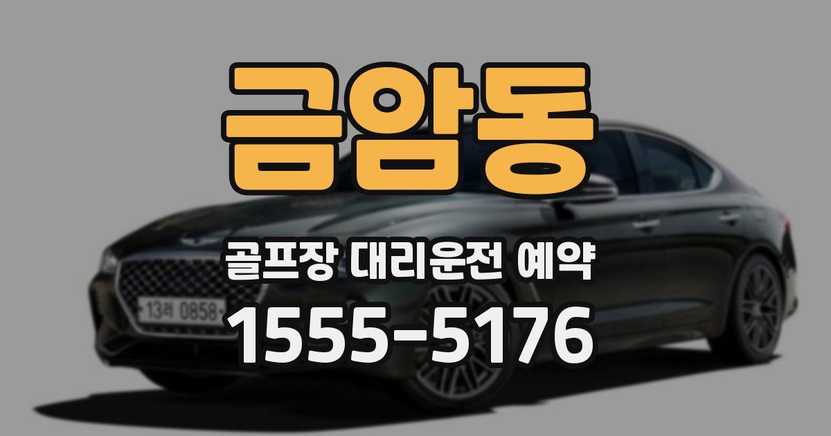금암동 골프장 대리운전 예약