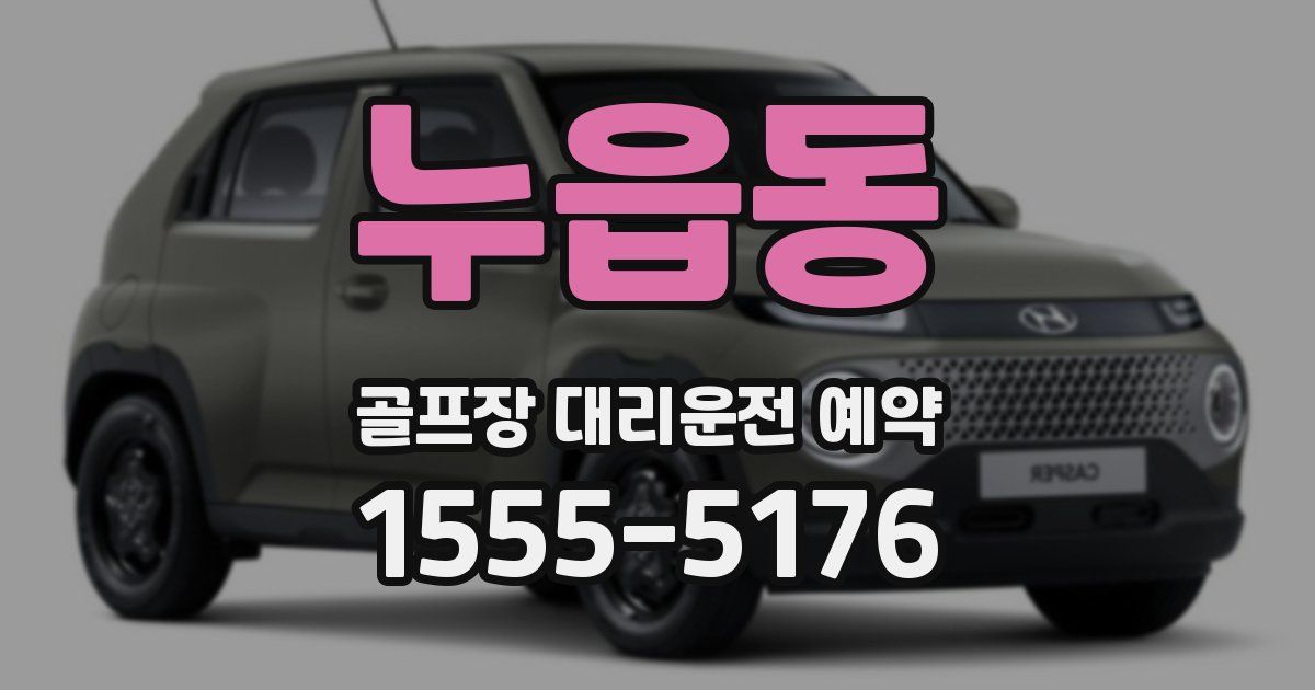 누읍동 골프장 대리운전 예약