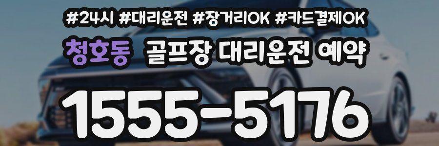 청호동 골프장 대리운전 예약
