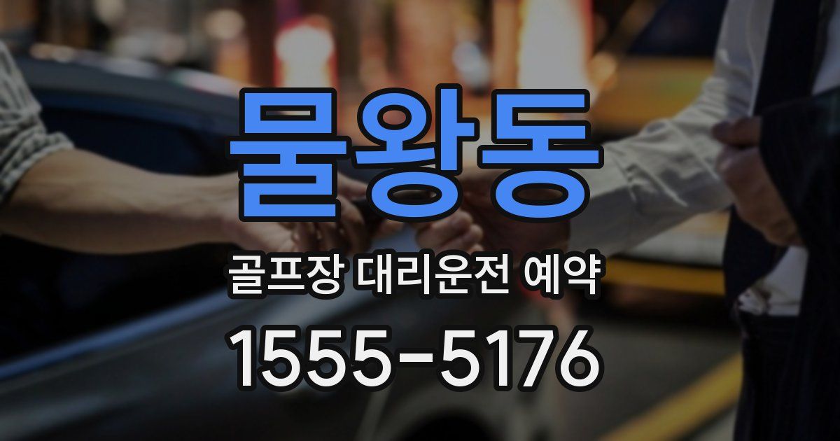 물왕동 골프장 대리운전 예약