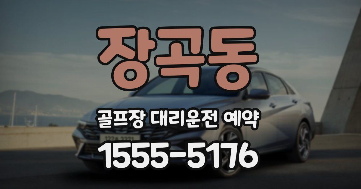장곡동 골프장 대리운전 예약