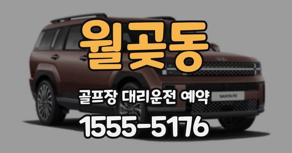 월곶동 골프장 대리운전 예약