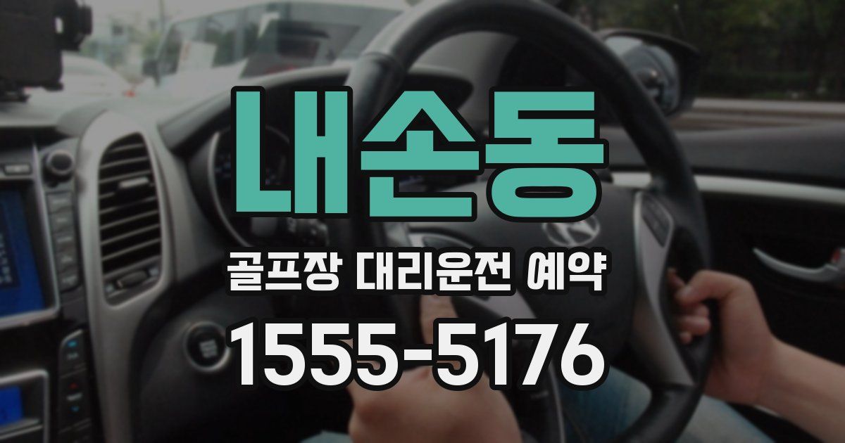 내손동 골프장 대리운전 예약