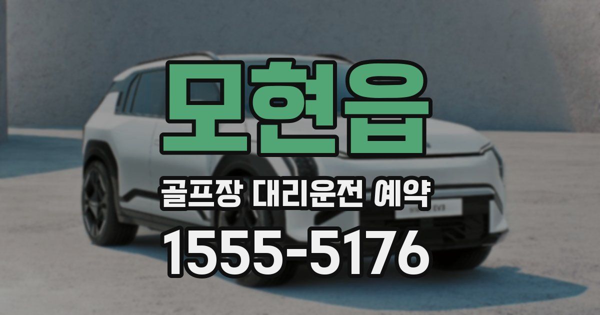 모현읍 골프장 대리운전 예약