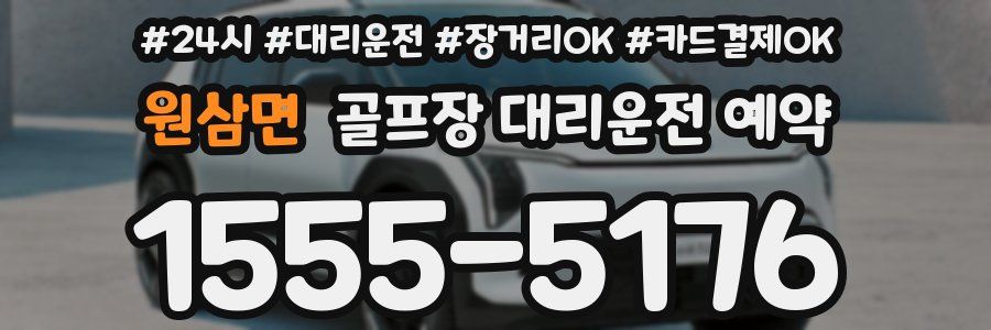 원삼면 골프장 대리운전 예약