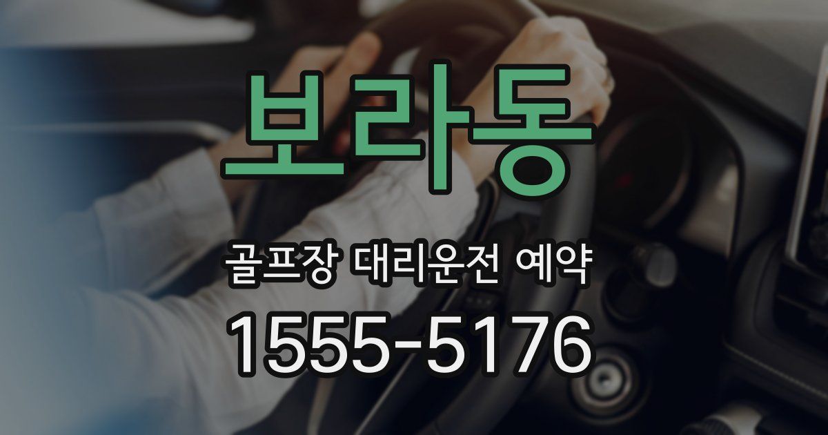 보라동 골프장 대리운전 예약