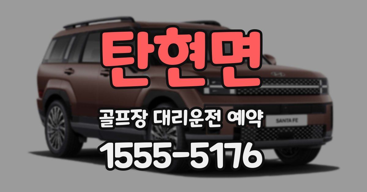 탄현면 골프장 대리운전 예약