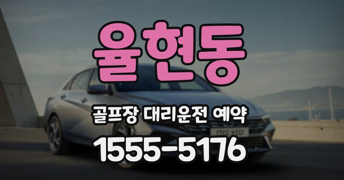 율현동 골프장 대리운전 예약