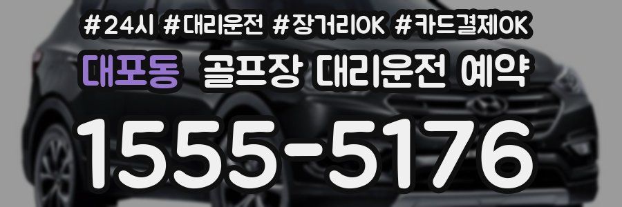 대포동 골프장 대리운전 예약