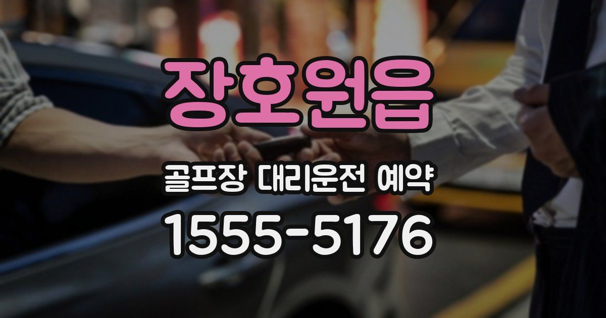장호원읍 골프장 대리운전 예약