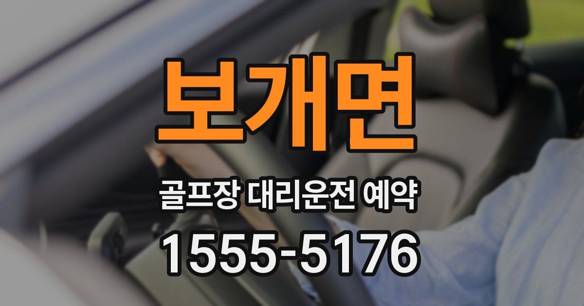 보개면 골프장 대리운전 예약