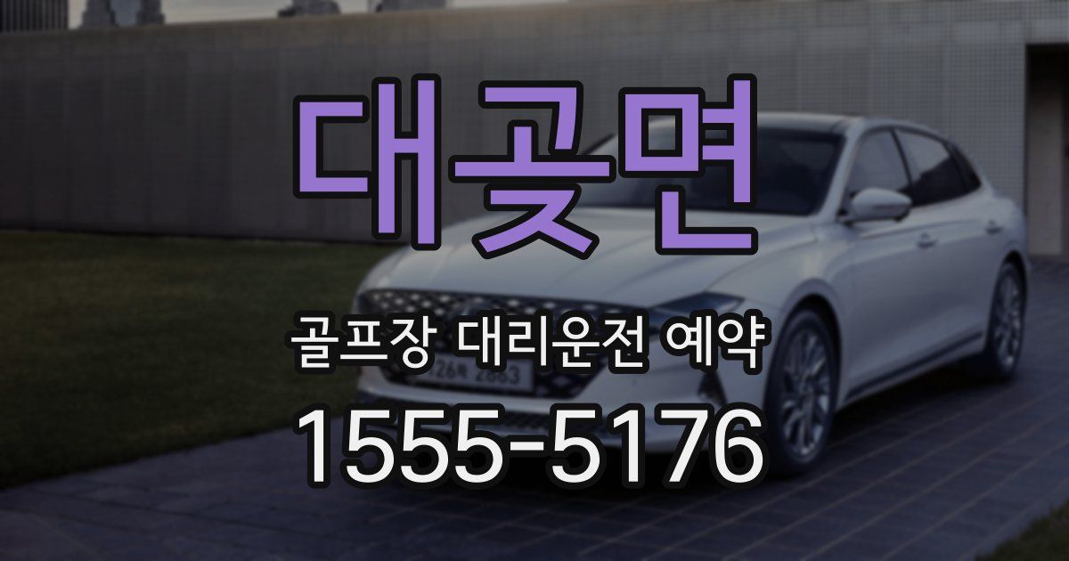 대곶면 골프장 대리운전 예약