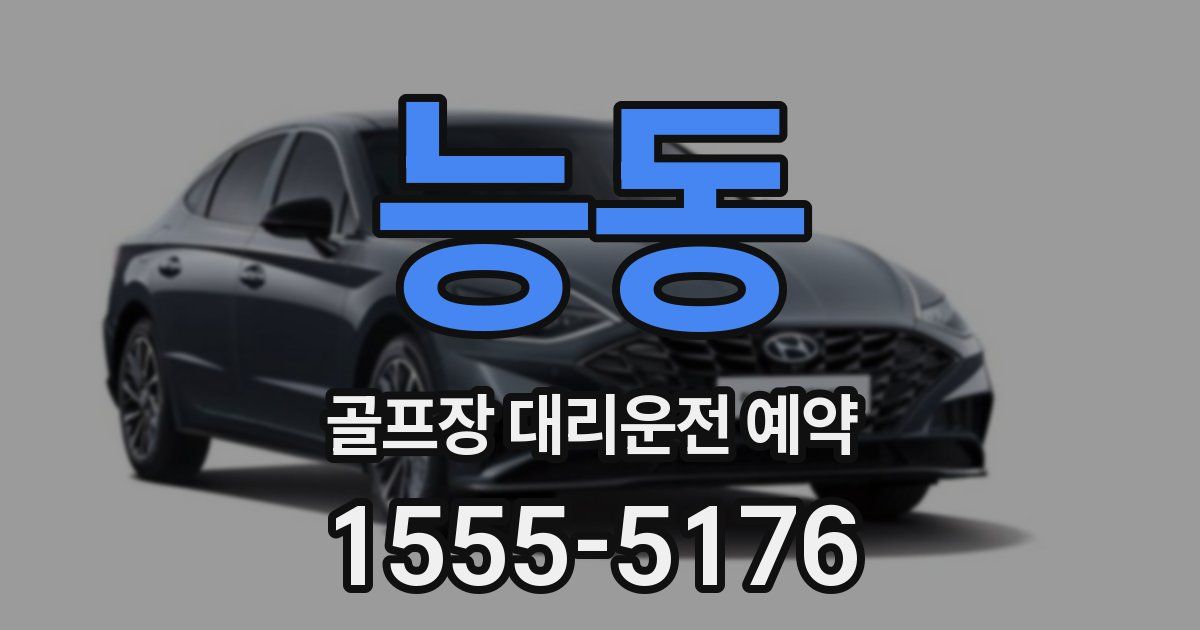 능동 골프장 대리운전 예약