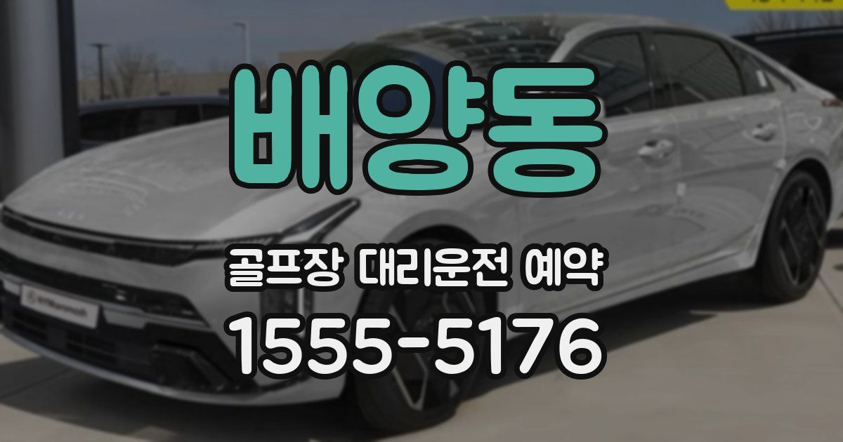 배양동 골프장 대리운전 예약
