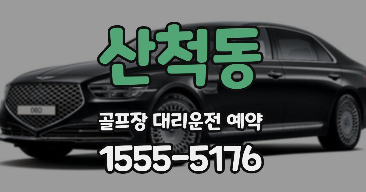 산척동 골프장 대리운전 예약