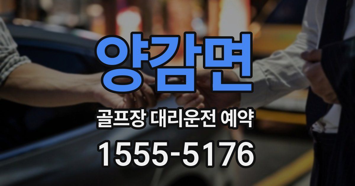 양감면 골프장 대리운전 예약
