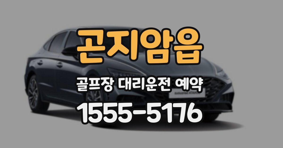 곤지암읍 골프장 대리운전 예약