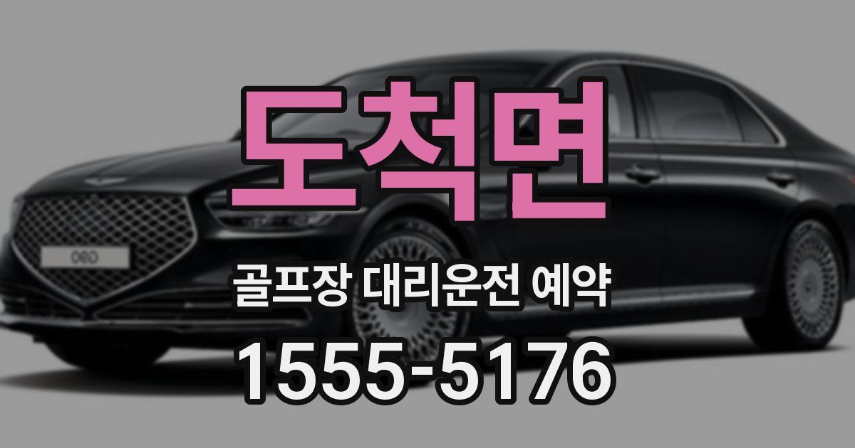 도척면 골프장 대리운전 예약