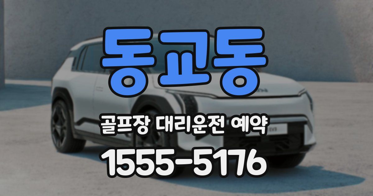 동교동 골프장 대리운전 예약