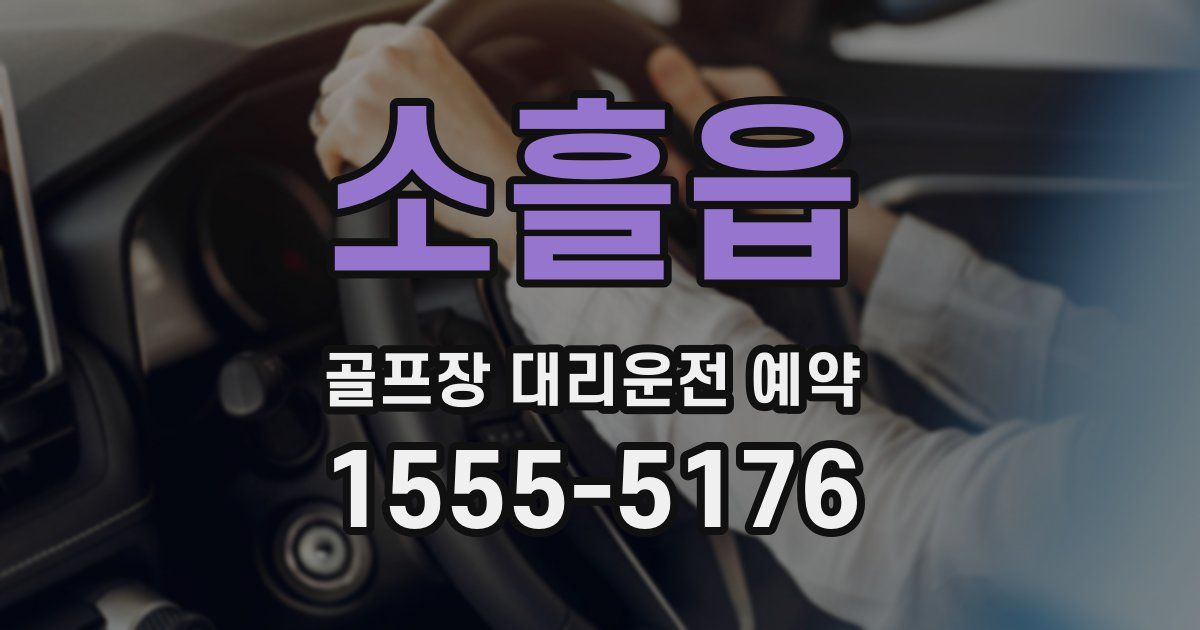 소흘읍 골프장 대리운전 예약