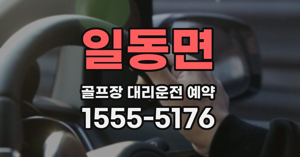 일동면 골프장 대리운전 예약