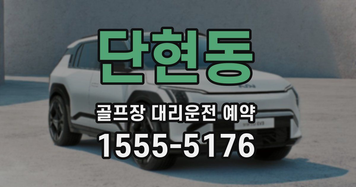 단현동 골프장 대리운전 예약