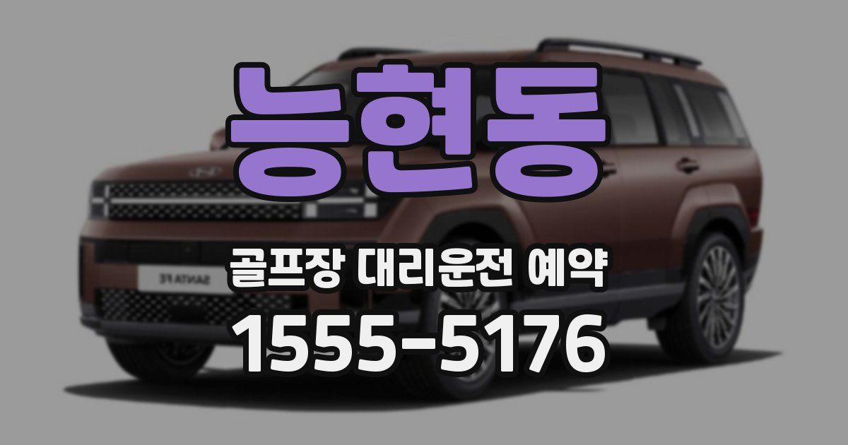 능현동 골프장 대리운전 예약