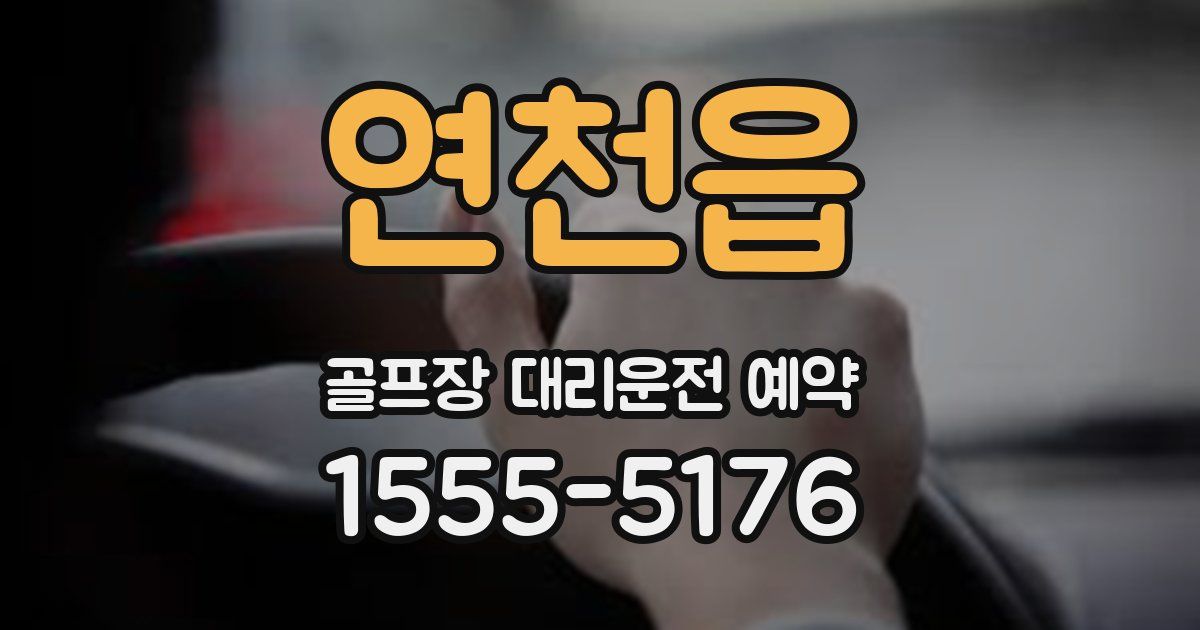 연천읍 골프장 대리운전 예약