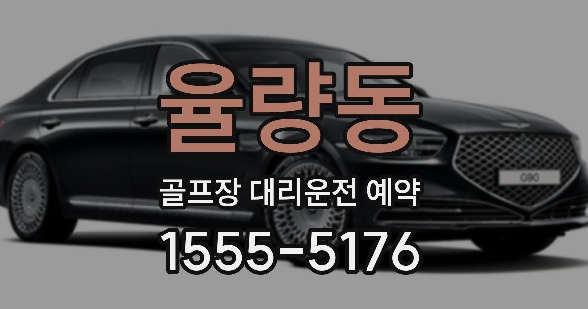율량동 골프장 대리운전 예약
