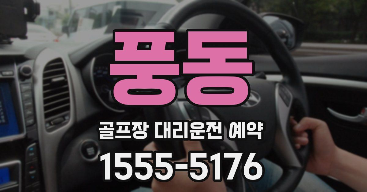 풍동 골프장 대리운전 예약