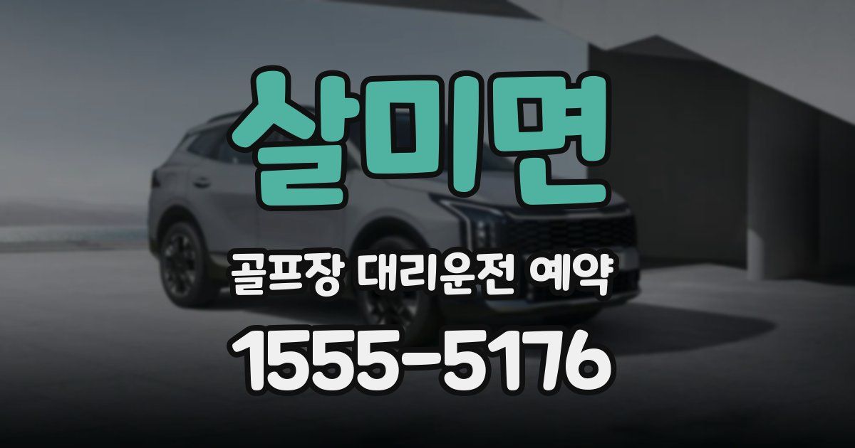 살미면 골프장 대리운전 예약